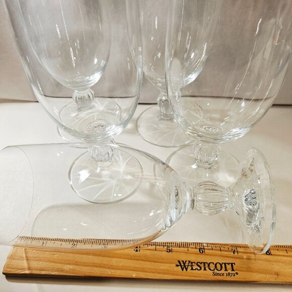 5 Mikasa Royal Manor Iced Tea Glasses 7.25" clear minimalist elegant Austria - Picture 8 of 9